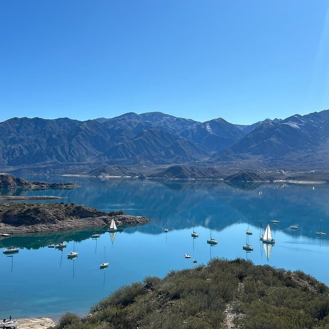 Velero en Dique Potrerillos + picnic